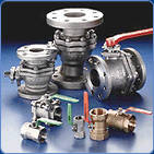 Ball valves made of carbon steel, stainless steel and bronze castings